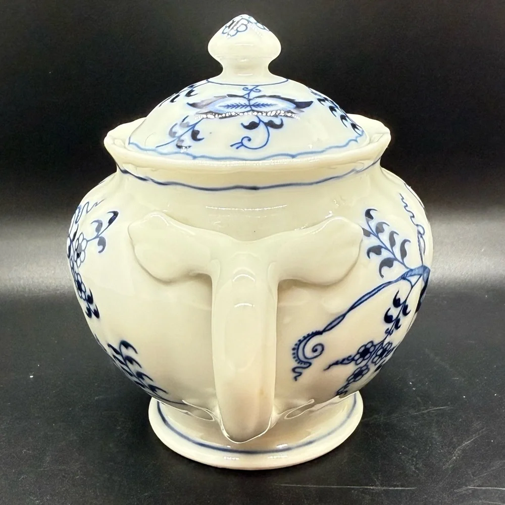 Blue Danube Floral Sugar Bowl with Lid